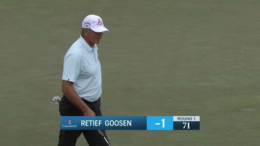 Retief Goosen makes birdie on No. 18 at SAS Championship