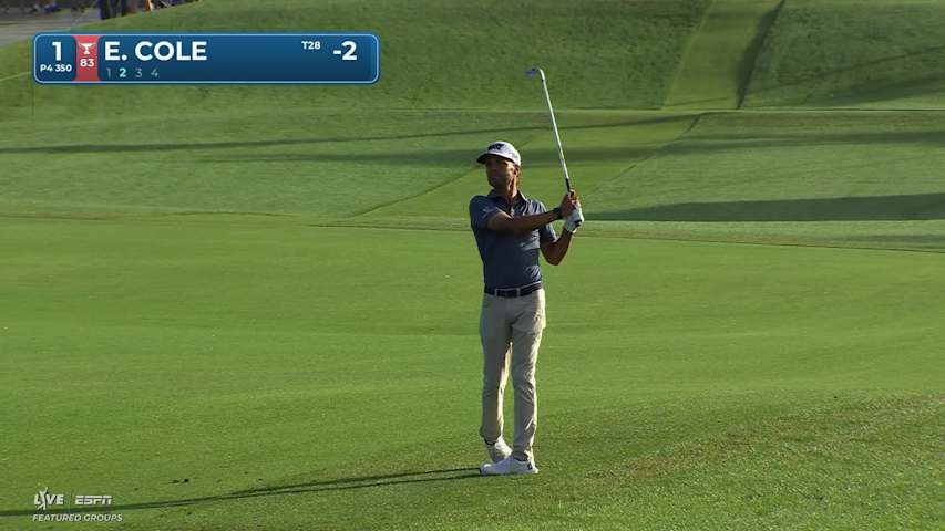 Eric Cole sinks 15-foot birdie putt on No. 1 at Cognizant Classic
