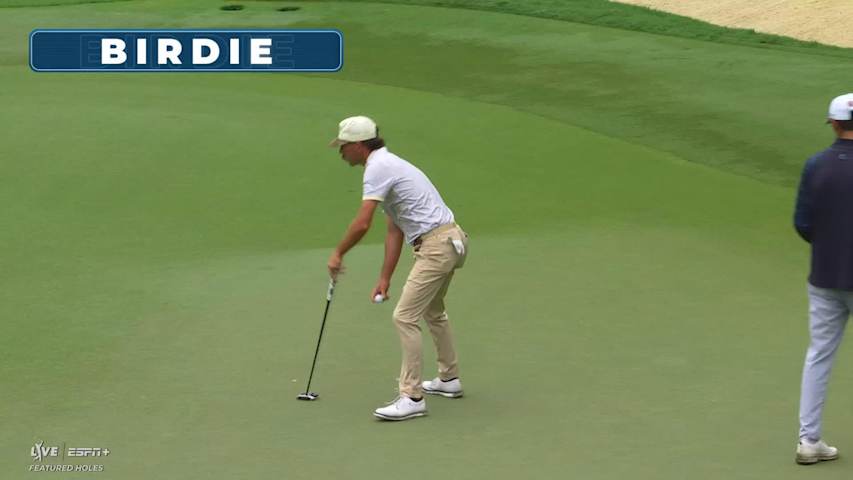 Chandler Phillips makes birdie on No. 3 at Wyndham