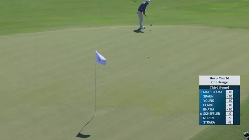 Brian Harman taps in from 2 feet for birdie on No. 3 at Hero World Challenge