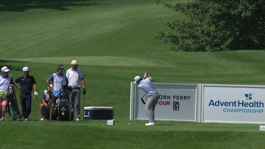 Chris Francoeur makes birdie on No. 5 at AdventHealth