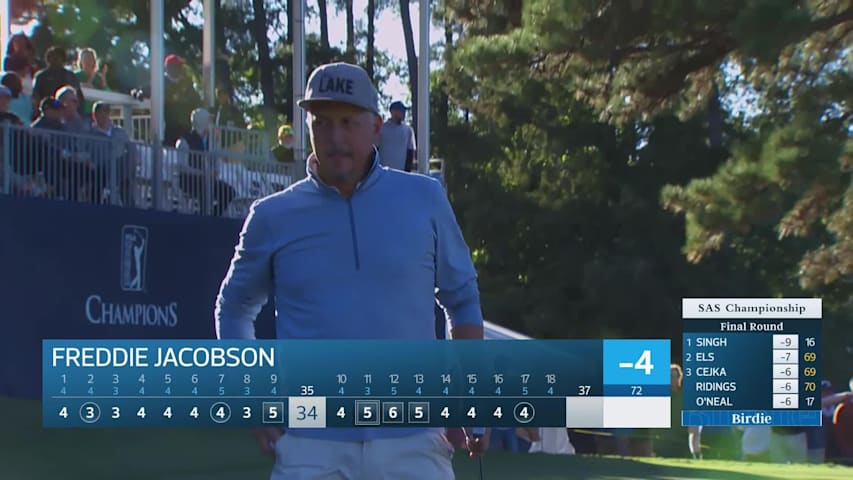 Freddie Jacobson makes birdie on No. 17 at SAS Championship