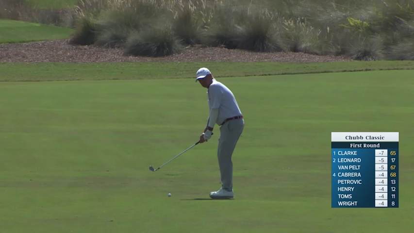 Dicky Pride makes birdie on No. 14 at Chubb Classic