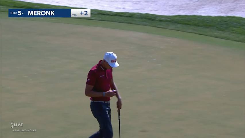 Adrian Meronk nearly aces No. 14 with tee shot to 2-feet at Arnold Palmer