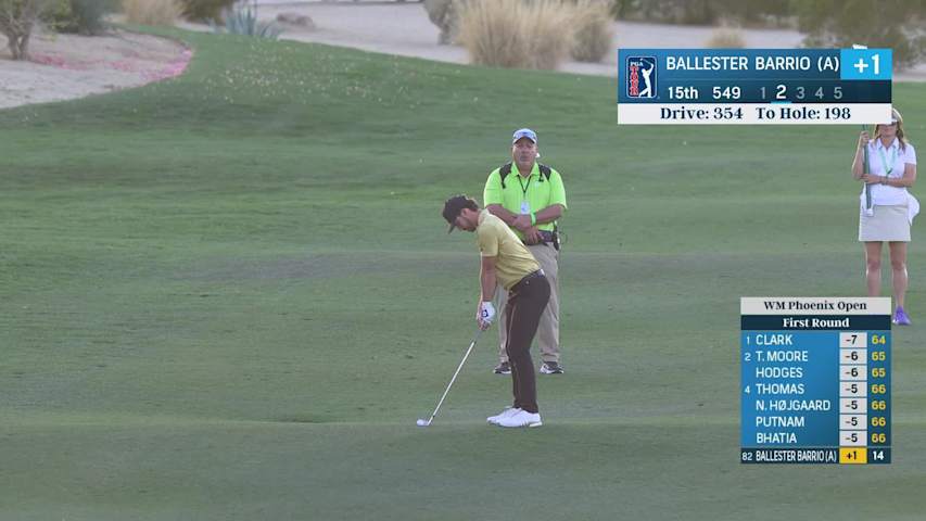 Jose Luis Ballester Barrio sticks it tight to set up birdie at WM Phoenix Open