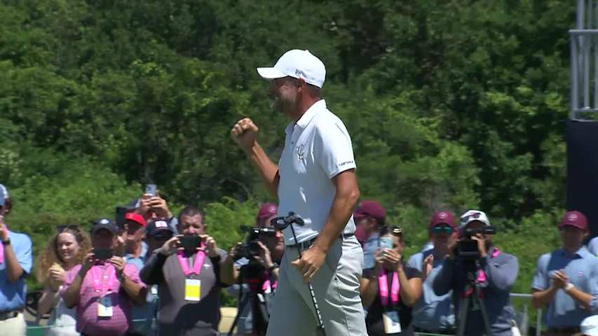 Richard Bland's near bunker hole-out to set up win at U.S. Senior Open