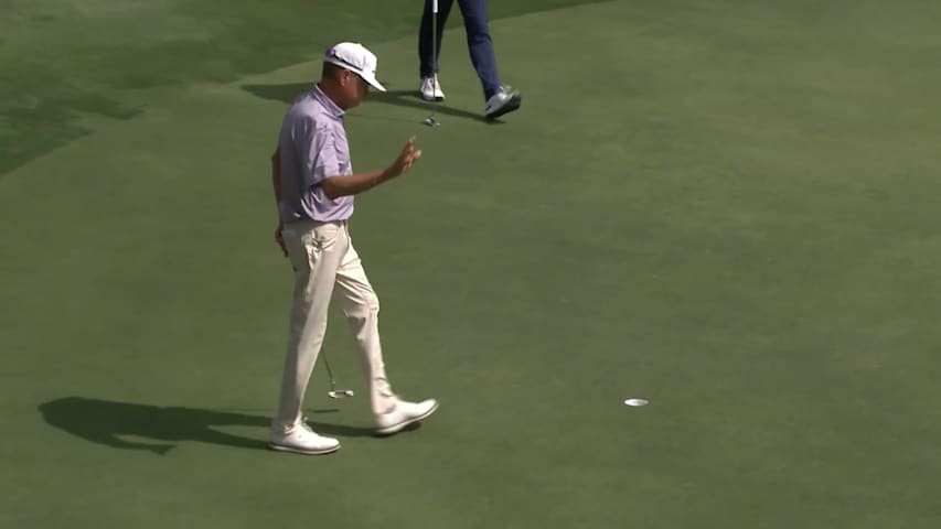 Davis Love III makes birdie on No. 13 at Chubb Classic