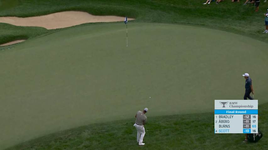 Adam Scott's chip leads to birdie at BMW Championship