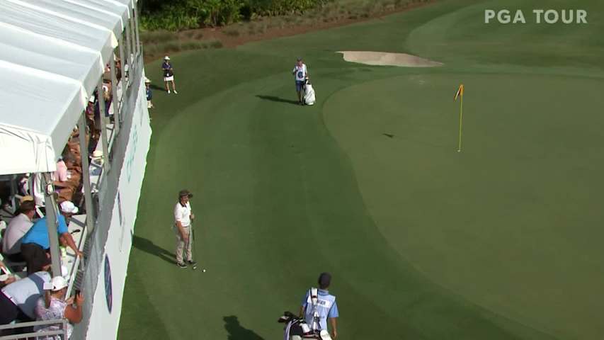 Bernhard Langer birdies No. 18 in Round 3 at Chubb Classic