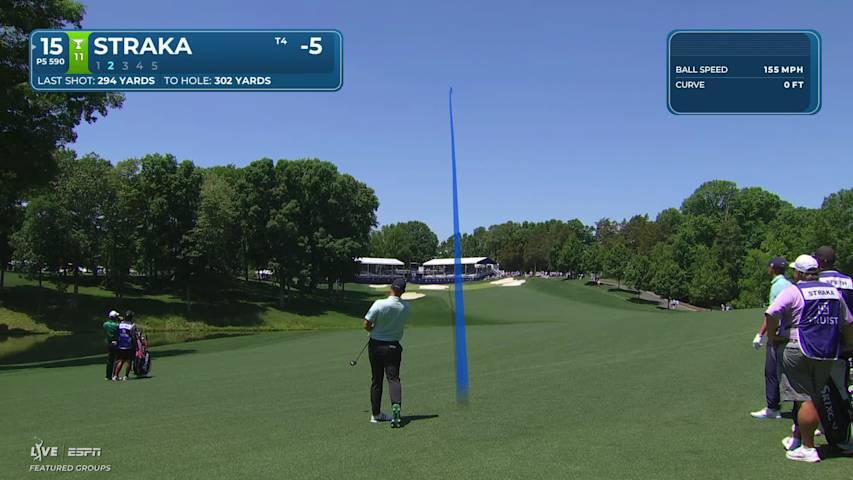 Sepp Straka makes birdie on No. 15 at Truist Championship