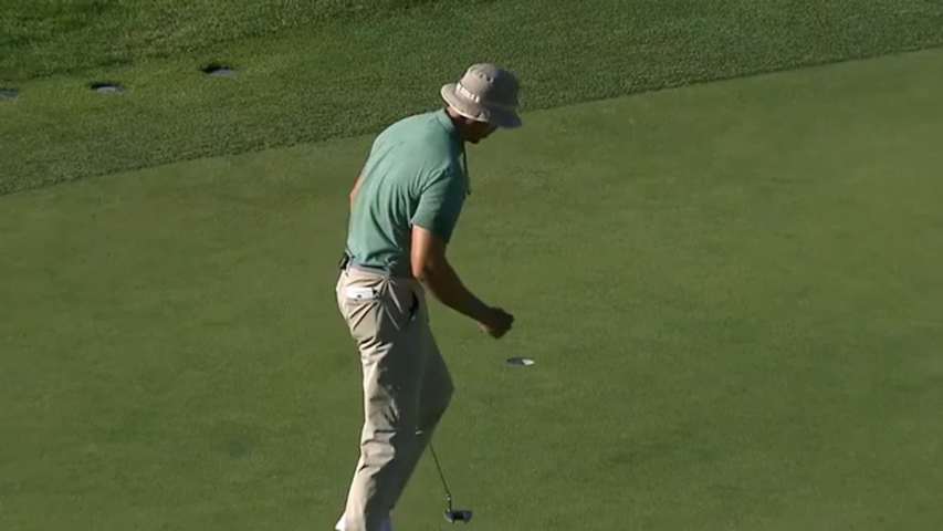Jamie Lovemark sends approach in close at Utah Championship