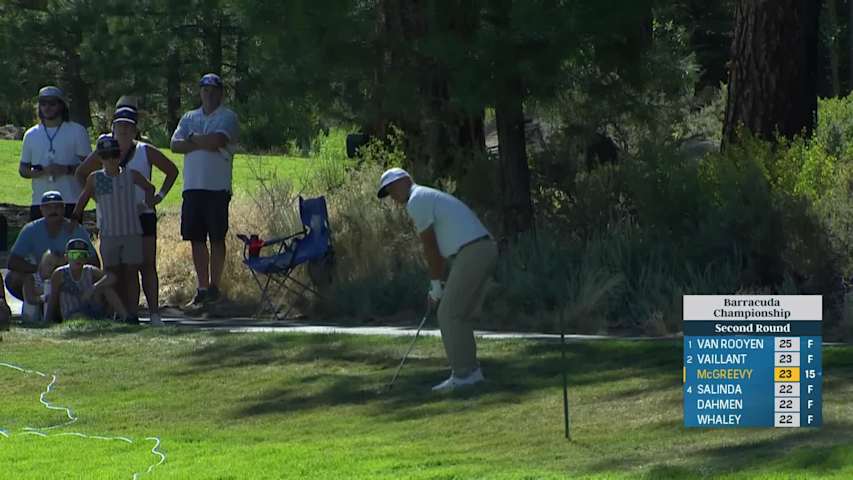 Max McGreevy makes an impressive birdie on 7 at Barracuda