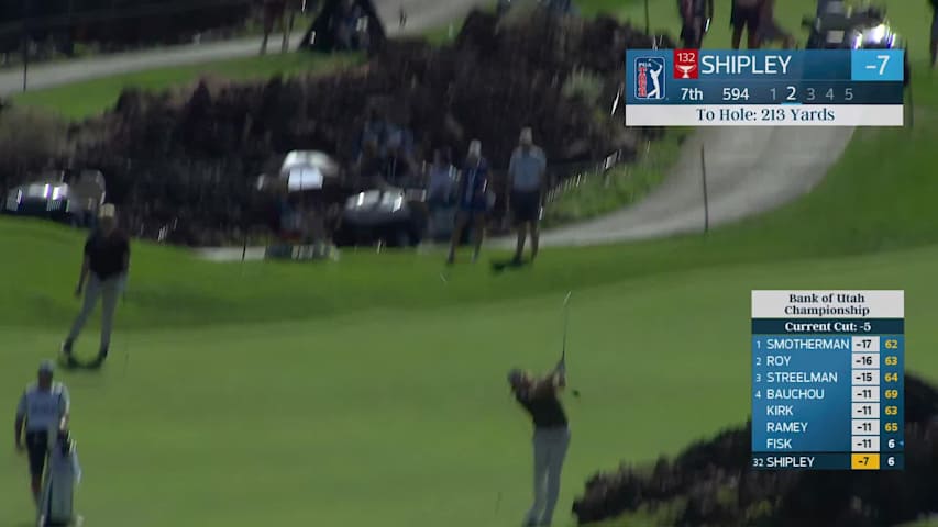 Neal Shipley reaches par-5 No. 7 in two, makes birdie at Bank of Utah
