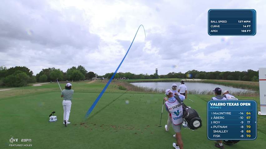 S.H. Kim hits tee shot to 13 feet, sets up birdie on No. 3 at Valero