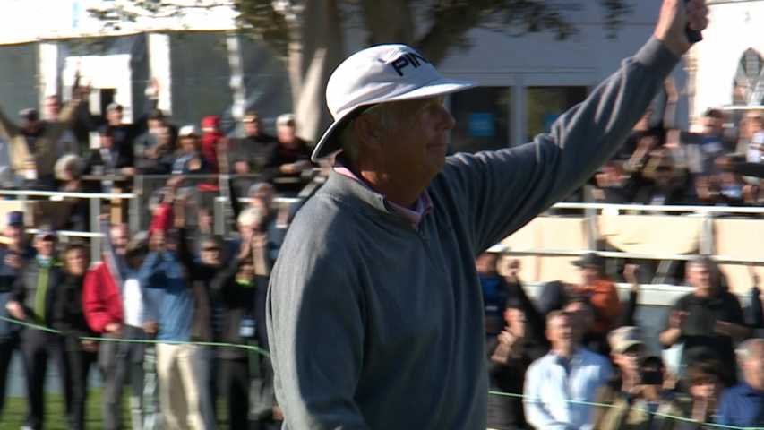 Kirk Triplett eagles second playoff hole to win at Hoag Classic