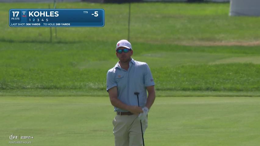 Ben Kohles makes birdie on No. 17 at Rocket Classic