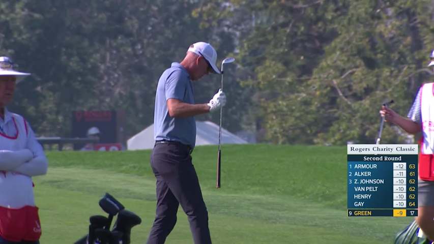Richard Green makes birdie on No. 18 at Rogers Charity Classic