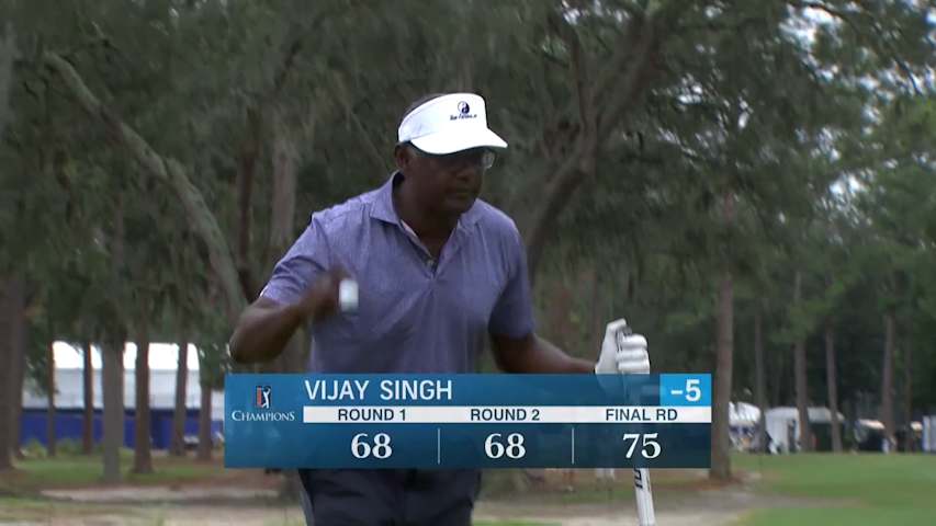 Vijay Singh closes with birdie at FURYK & FRIENDS