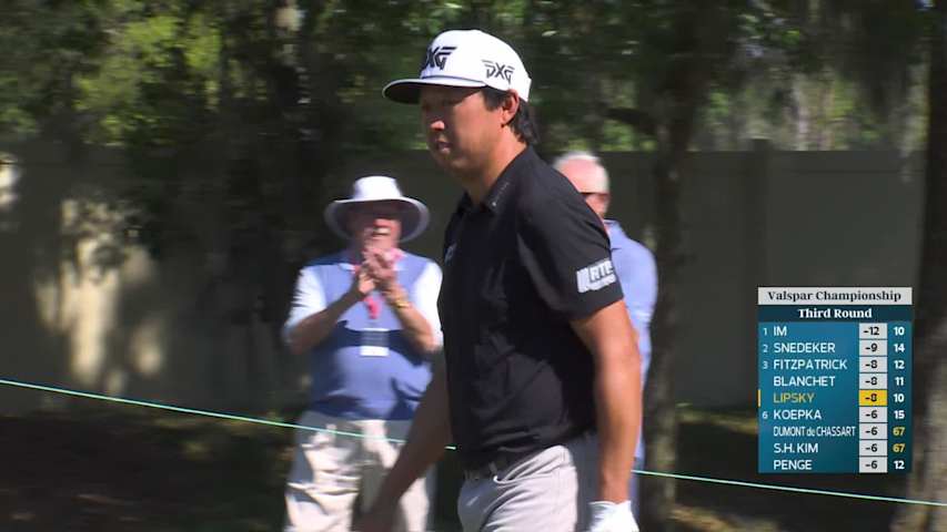 David Lipsky makes 19-foot birdie putt from rough on No. 11 at Valspar