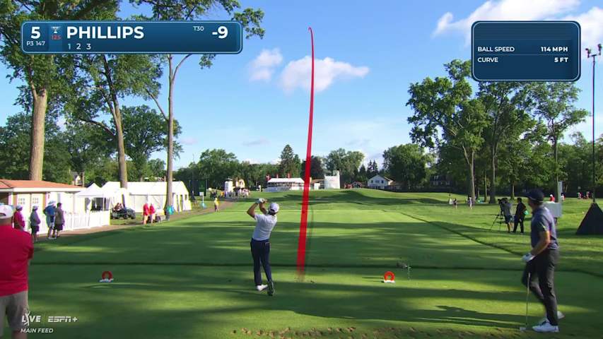 Chandler Phillips makes birdie on No. 5 at Rocket Classic
