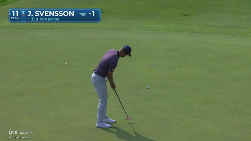 Jesper Svensson makes birdie on No. 11 at RBC Canadian