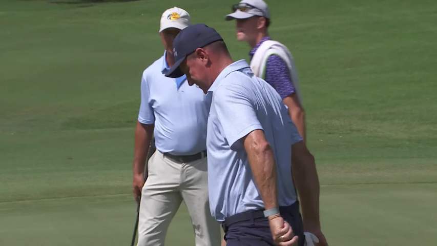 Michael Wright makes birdie on No. 1 at Regions Tradition