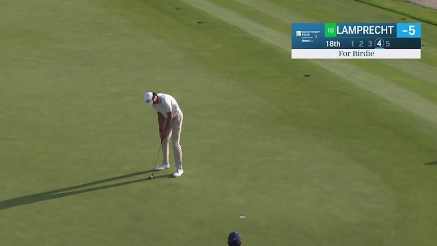 Christo Lamprecht makes birdie on No. 18 at Korn Ferry Tour Champ