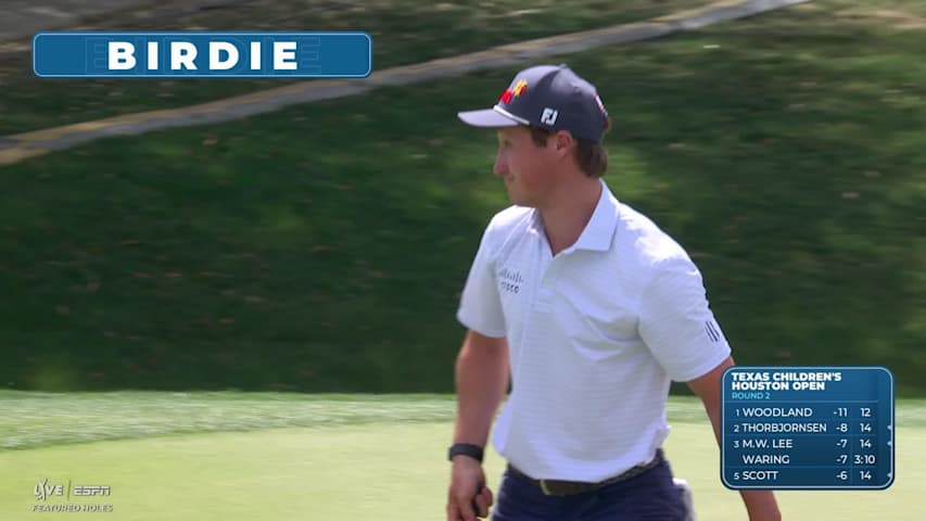 David Ford pours in 19-foot birdie putt on No. 9 at Texas Children's