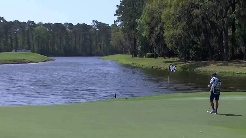 Kevin Dougherty makes birdie on No. 5 at Club Car Championship