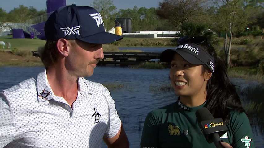 Team Tavatanakit/Knapp interview after Round 1 of Grant Thornton