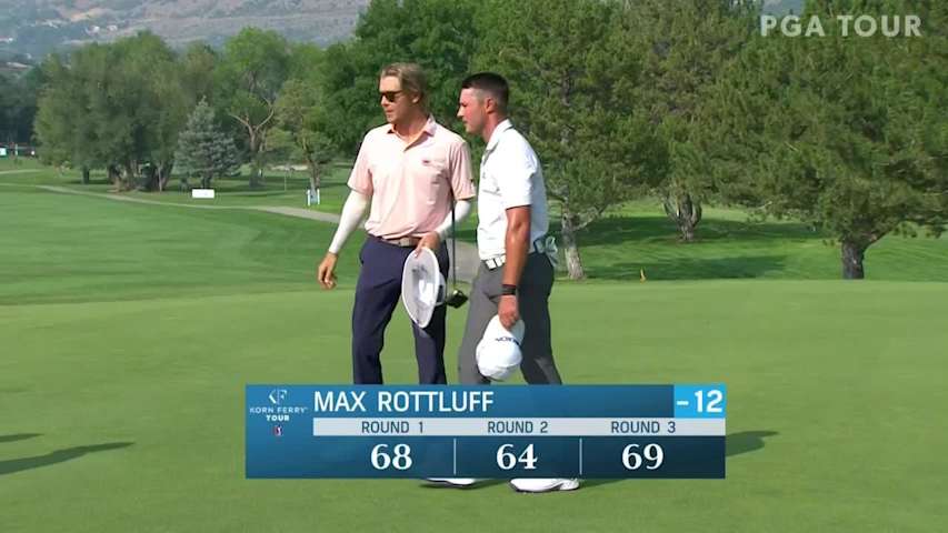 Max Rottluff sinks birdie at Utah