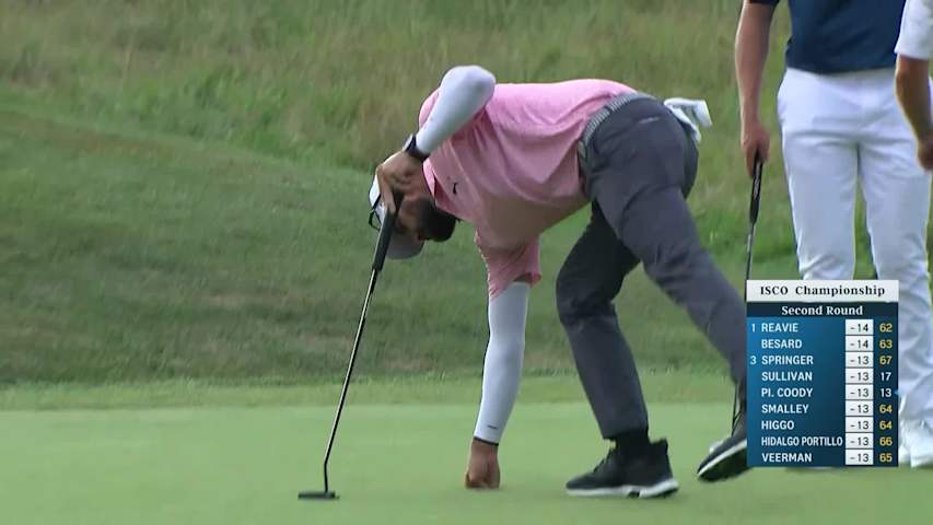 Tom Whitney drains long eagle putt from off the green at ISCO Championship