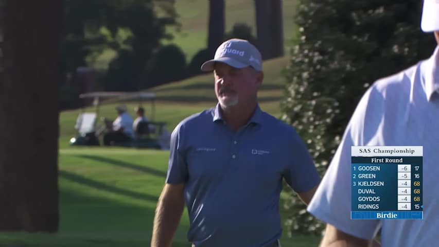 Jerry Kelly makes birdie on No. 17 at SAS Championship