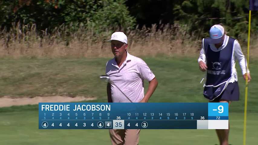 Freddie Jacobson makes birdie on No. 12 at Boeing Classic
