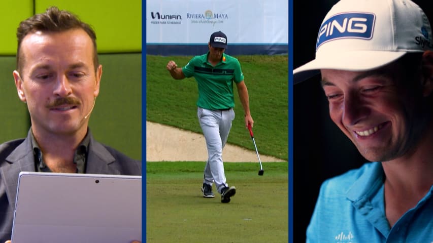 Viktor Hovland relives winning announce call in Norwegian 