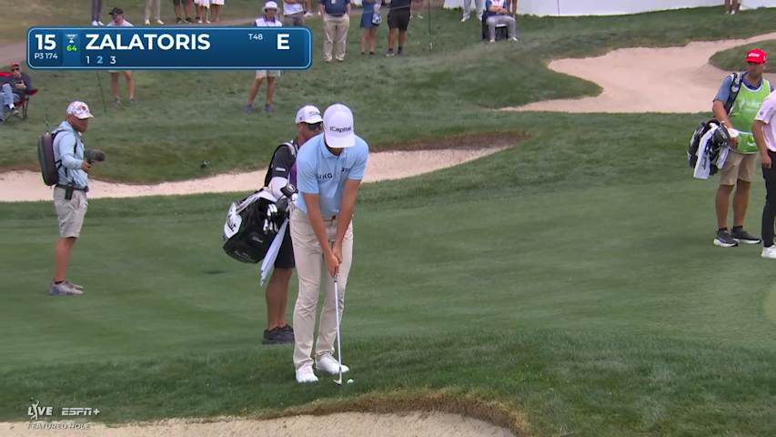 Will Zalatoris chips in birdie after tee shot comes up short at Valspar