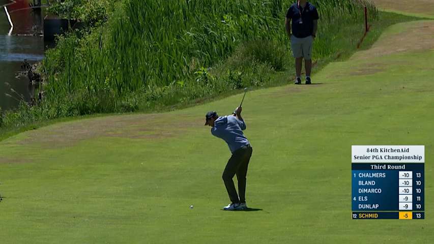 Jeff Schmid holes out for eagle at KitchenAid Senior PGA