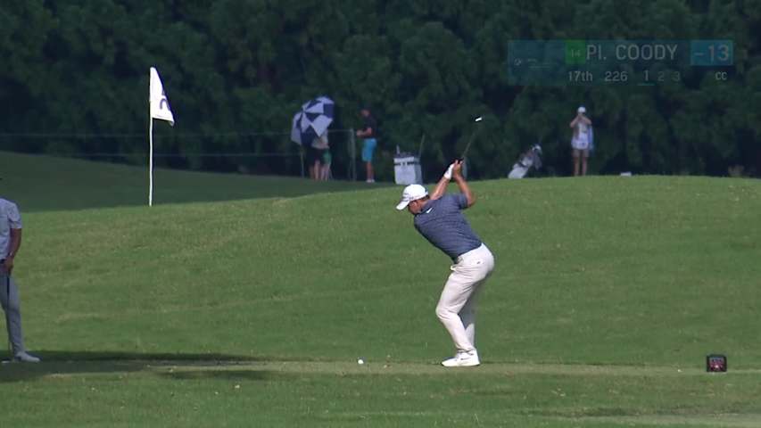 Pierceson Coody makes birdie on No. 17 at BMW Charity Pro-Am