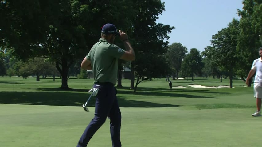Dean Burmester makes birdie on No. 9 at Nationwide Children's