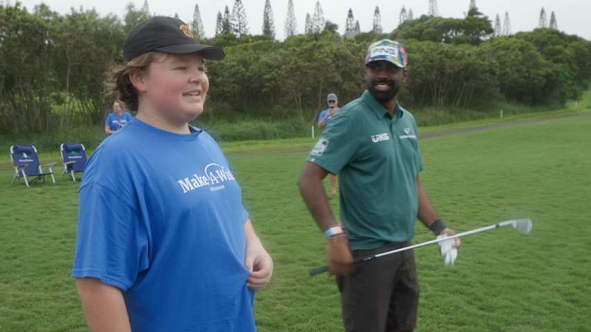 Make-A-Wish Story | Elliott meets PGA TOUR stars in Hawaii