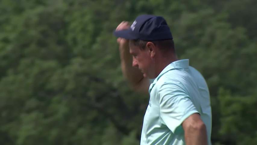 Michael Wright makes birdie on No. 18 at Principal Charity Classic