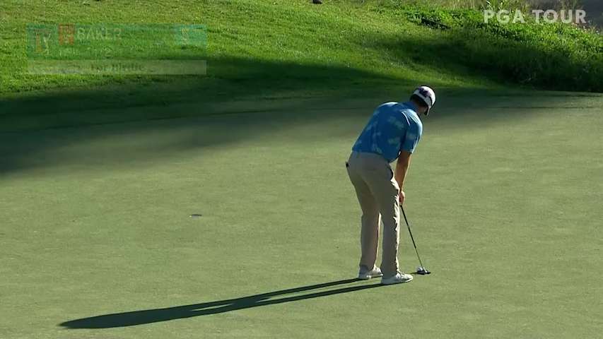 Chris Baker birdies No. 17 in Round 1 at Barracuda