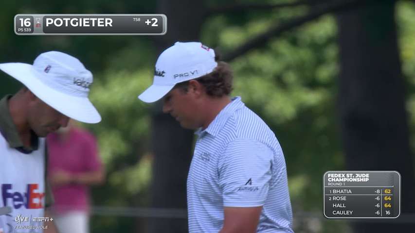 Aldrich Potgieter makes birdie on No. 16 at FedEx St. Jude