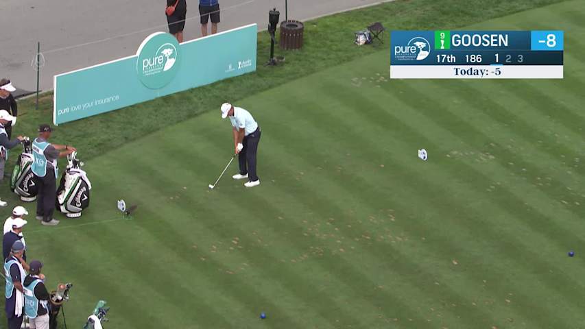 Retief Goosen makes birdie on No. 17 at PURE Insurance Championship