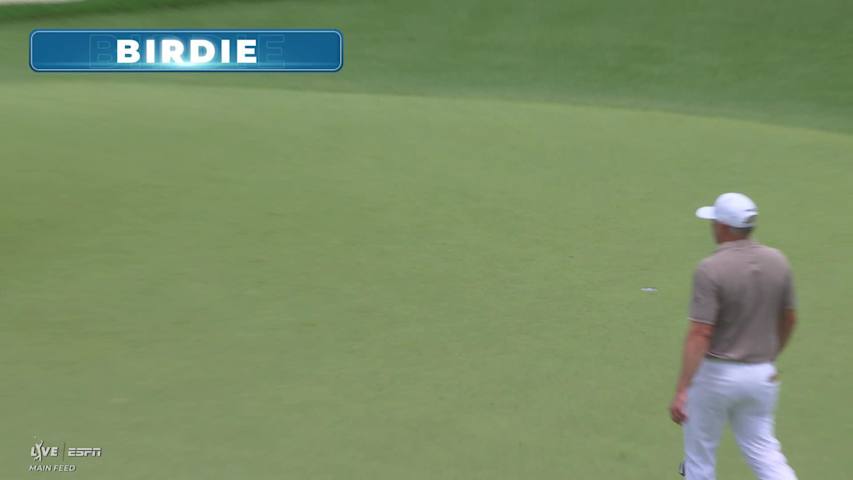 Jackson Suber sinks 29-foot birdie putt on No. 13 at Charles Schwab