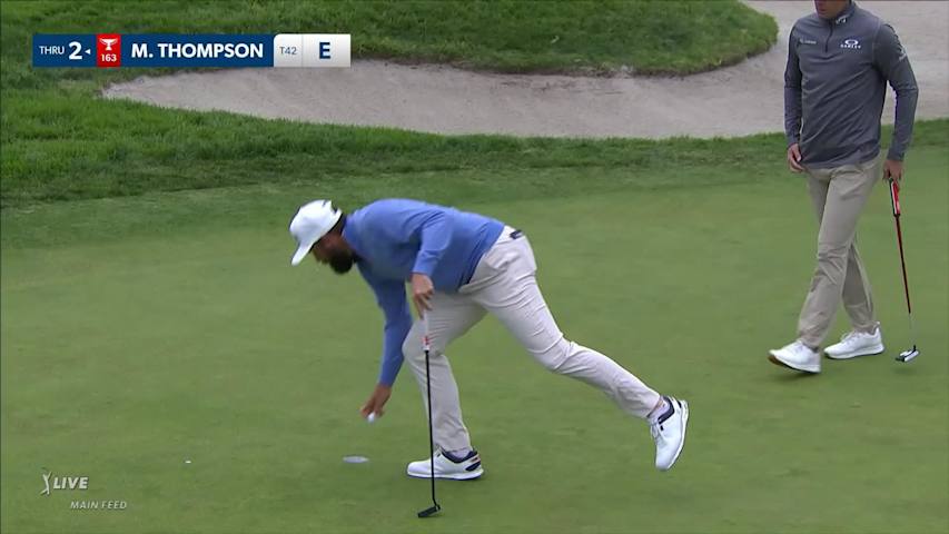 Michael Thompson's nice tee shot yields birdie at Farmers