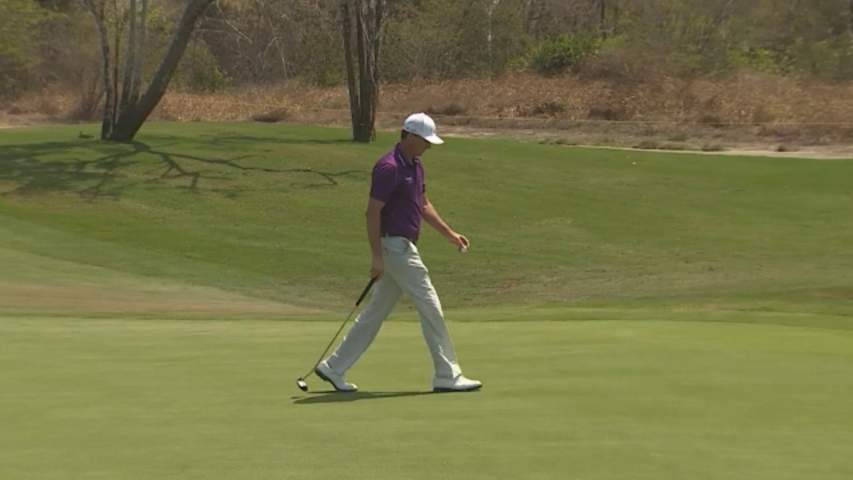 Weather suspends play at the Karibana Championship