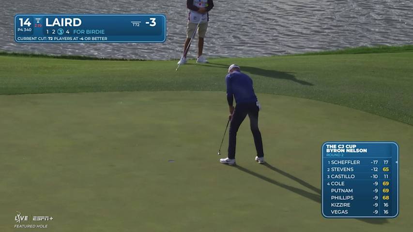 Martin Laird makes birdie on No. 14 at THE CJ CUP