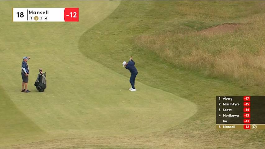 Richard Mansell drills putt for birdie at Genesis Scottish Open