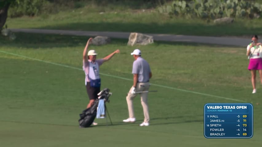 Jared Jones makes eagle from 110 yards at Valero